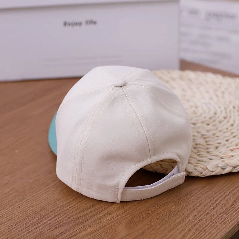 

Cute Expression Hats Spring And Autumn New Boys And Girls Baseball CapS Child Candy Color Outdoor Baby Hats