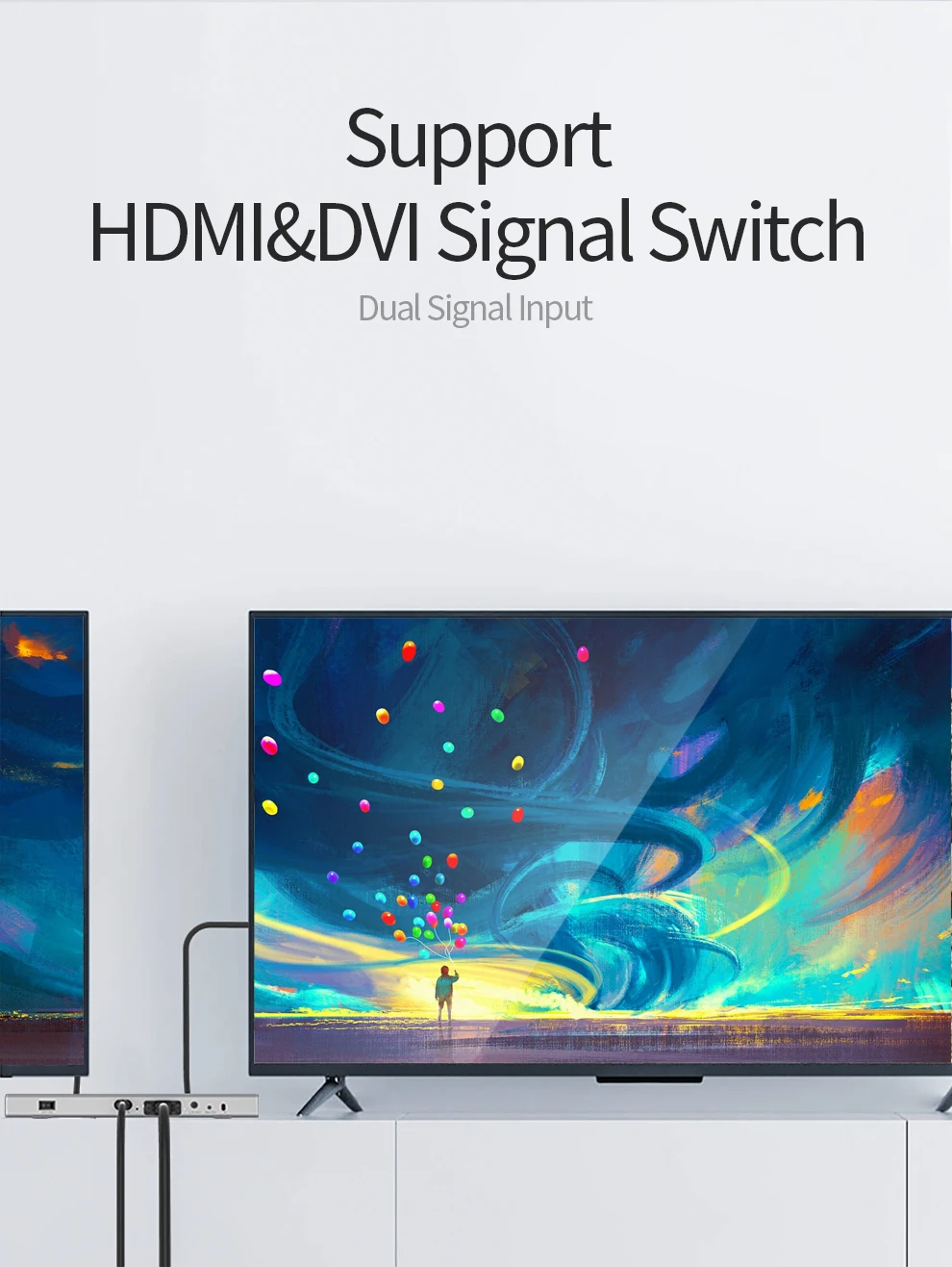Unnlink видео настенный контроллер 1 HDMI/DVI вход 4 HDMI выход 1080P 2x2 4 изображения сшитое изображение процессор экран Сращивание RS232