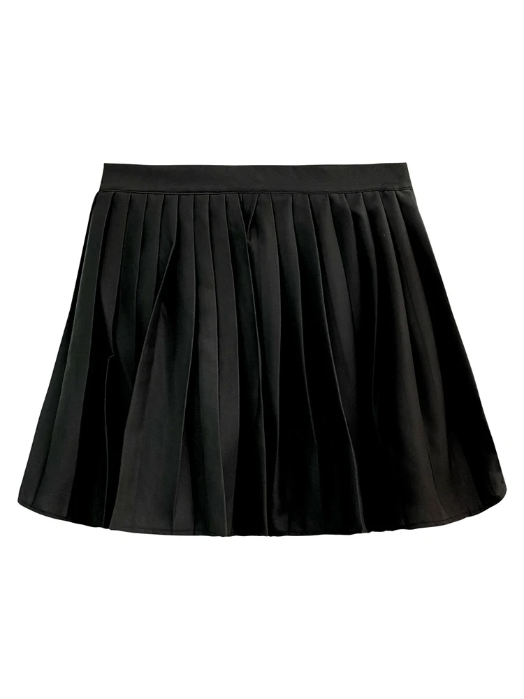 

Pleated skirt women's 2021 spring dress new Korean high waist slim A-line skirt white foreign style skirt