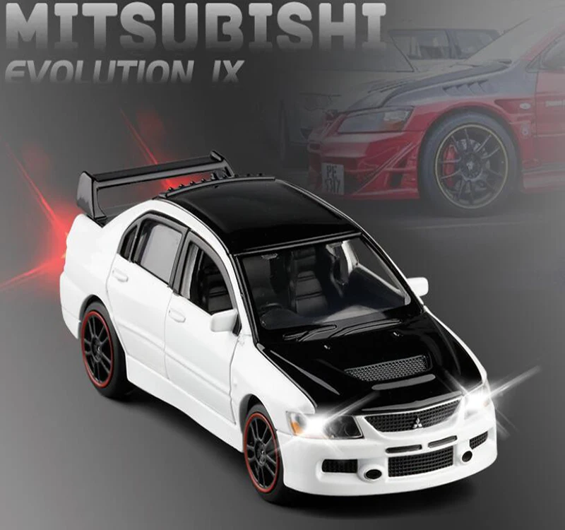 High Simulation 1/32 Mitsubishi-EVO9 Alloy Car Model Metal Toy Luxury Children's DTM Rally Racing | Игрушки и хобби