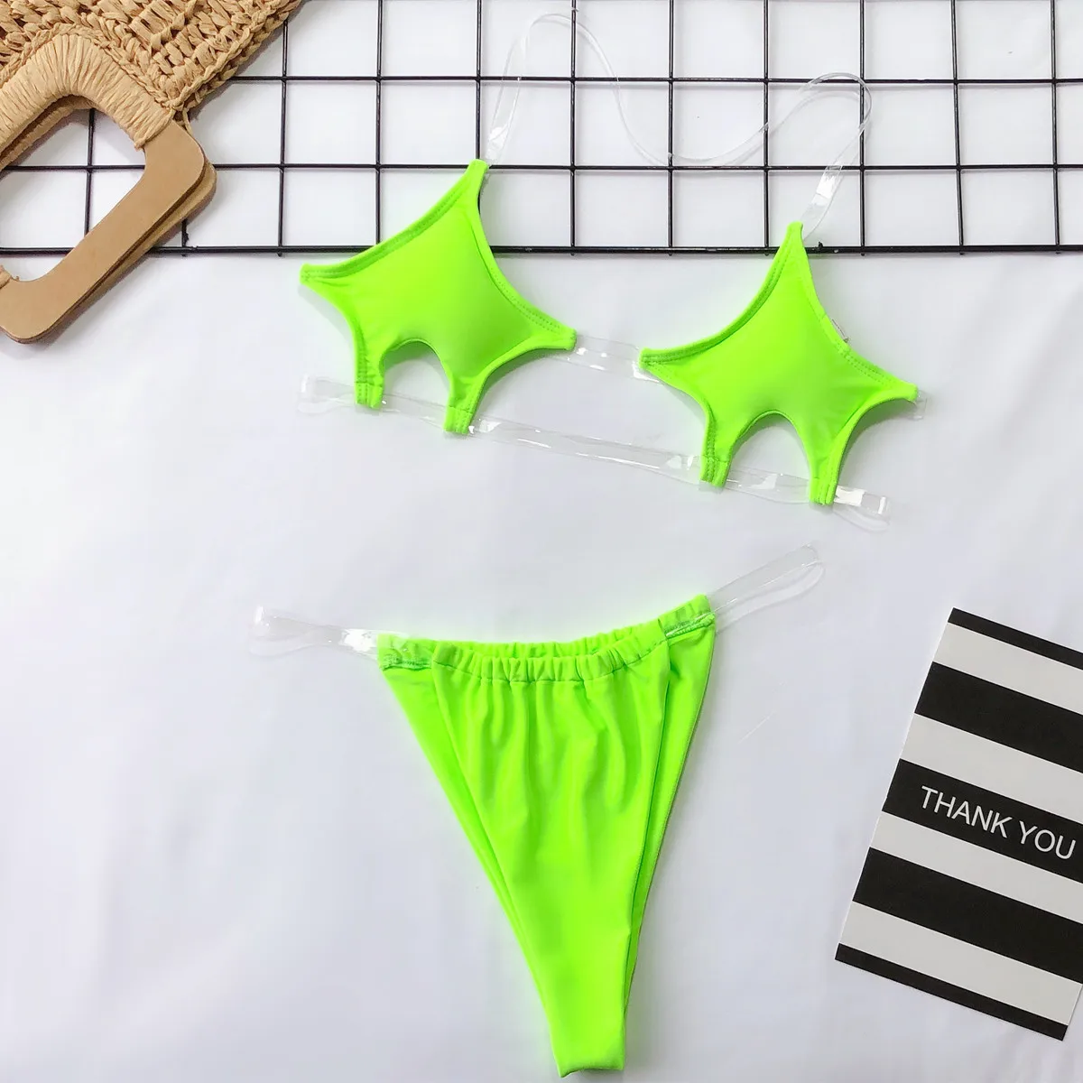 

Sexy Micro Bikinis Women Plastic Strap Swimwear Women Brazilian Thong Bikini Set Summer Beach Bathing Suit Maillot De Bain