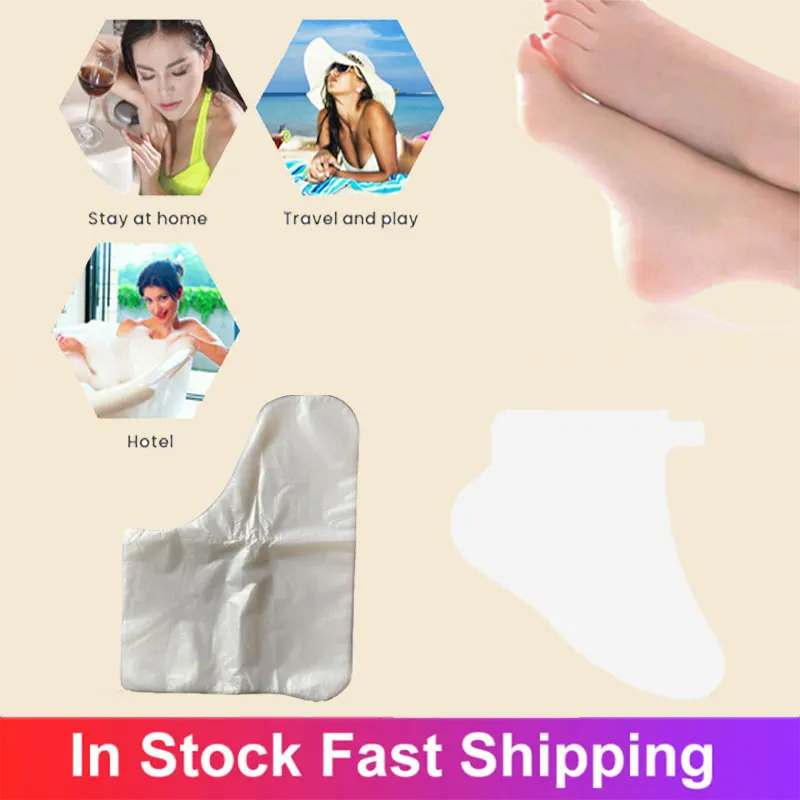 100 шт покрытия ходунков тонкие прозрачные одноразовые бахилы светильник пленка