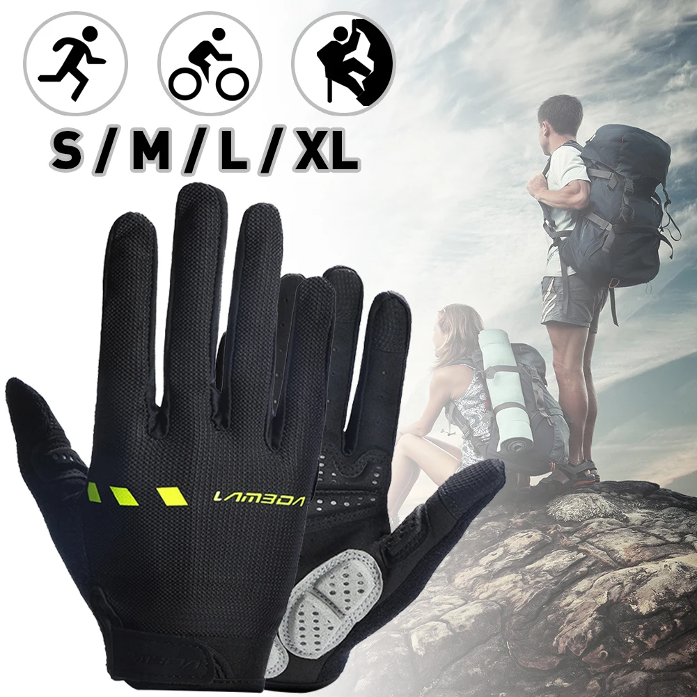 

Outdoor Sports Cycling Gloves Non-Slip Full Finger Gloves Touch Screen Breathable For Men And Women