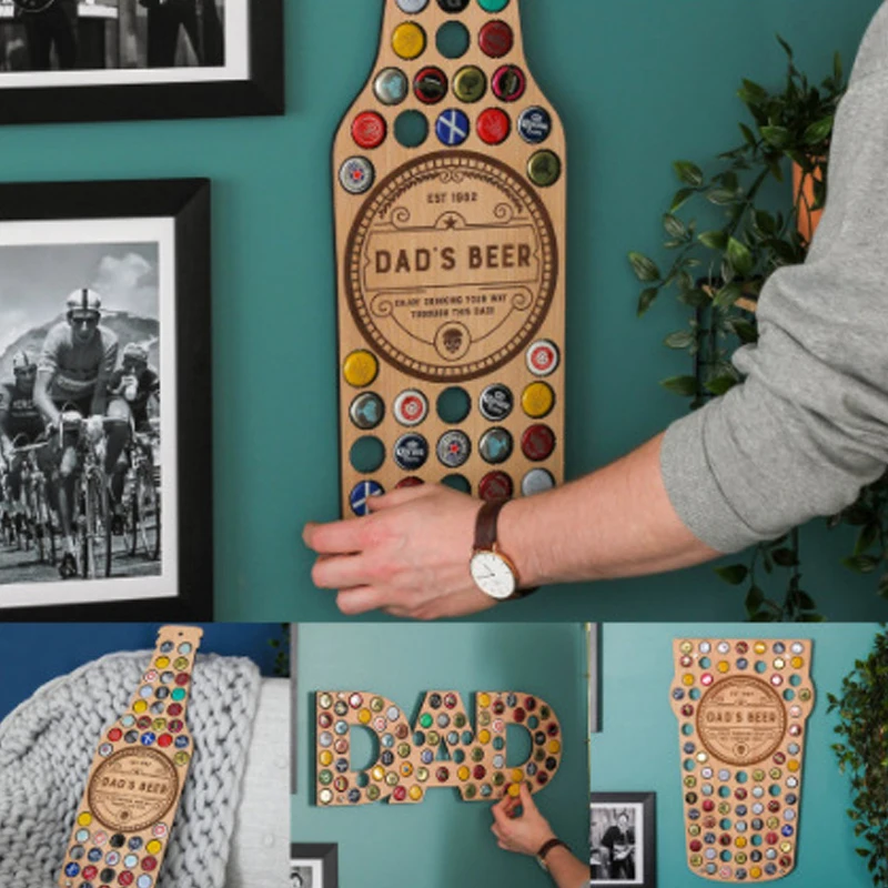 Beer Bottle Cap Rack Map-husband's Gift Storage Holders Home Wall Hanging Decoration Crafts | Дом и сад