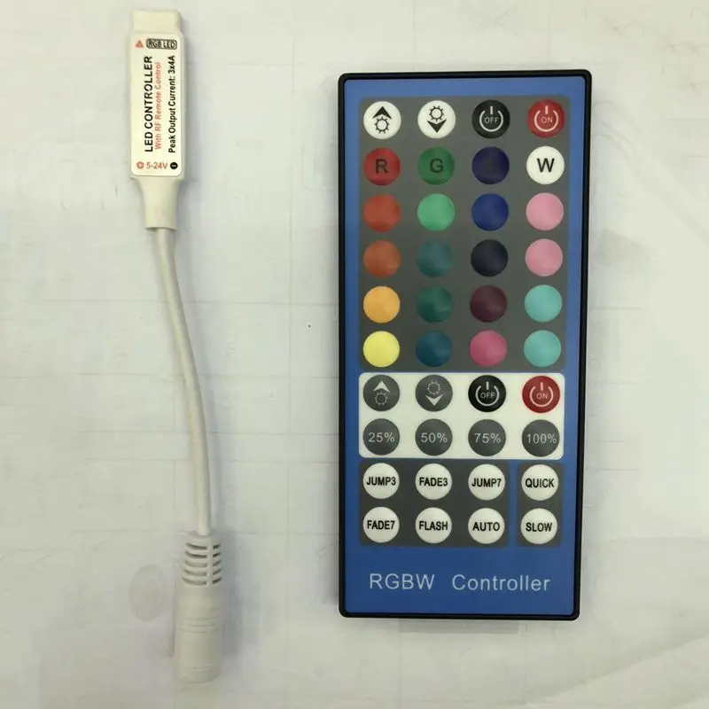 40 ключ 5PIN ИК пульт дистанционного управления для 3528 5050 RGBW RGBWW Светодиодная лента DC