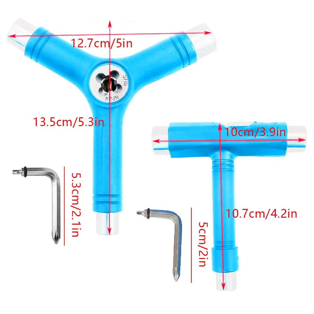 

All-In-One T Shape Tools Accessories Quality L Key T/Y Tools Skateboard Longboard Scooter Tool For Skateboard Adjusting T-tool