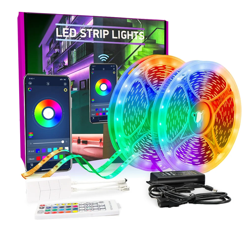 

Home Party 30M Ultra-Long LED Lights Strip Music Sync App Control with Remote for bar&home