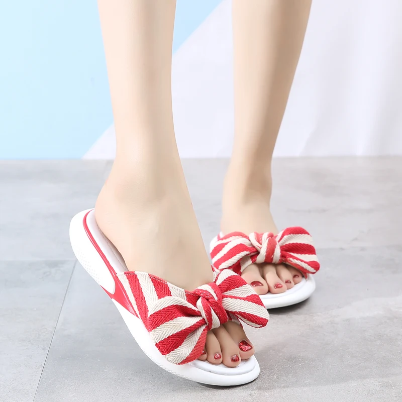 2020 женская обувь женские босоножки пляжная с бантом без шнуровки сандалии