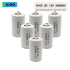Аккумуляторы AJQQ SC Nicd, 1,2 в, 3400 мАч, Sub c, аккумуляторная батарея для электродрелей