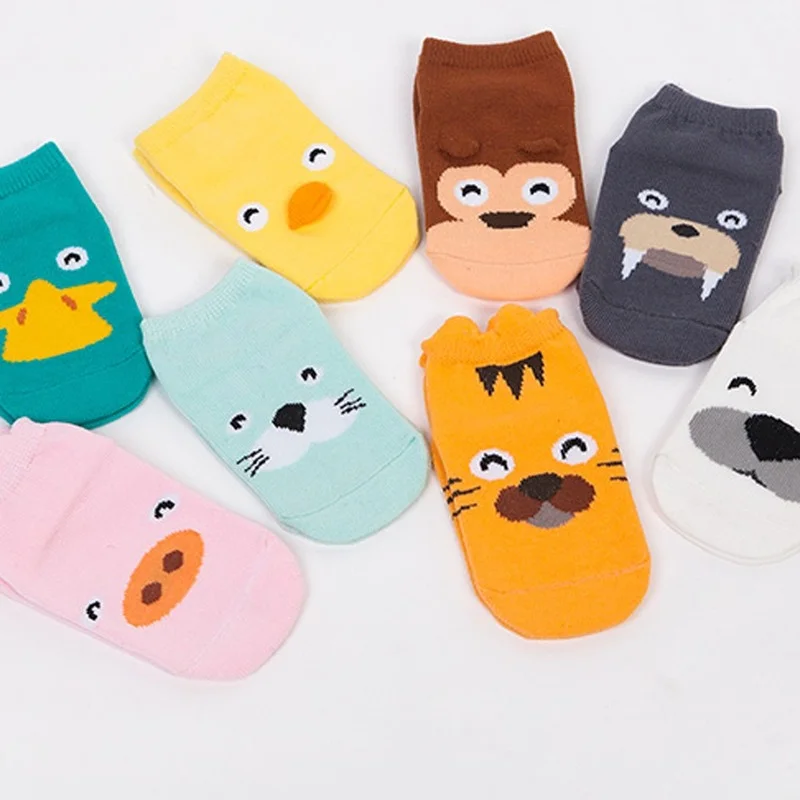 

Cartoon Animal Baby Socks New Born Three-dimensional Socks Children's Polyester Lovely Cotton Baby Non-slip Floor Infant Socks