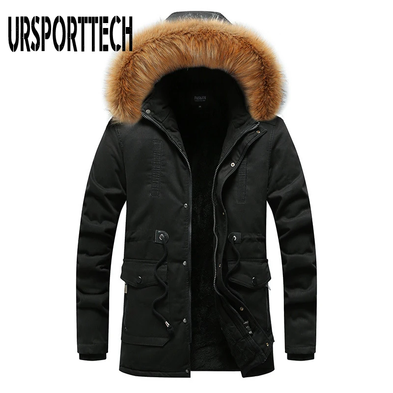 Зимняя мужская куртка Толстая Теплая Повседневная Верхняя одежда куртки с