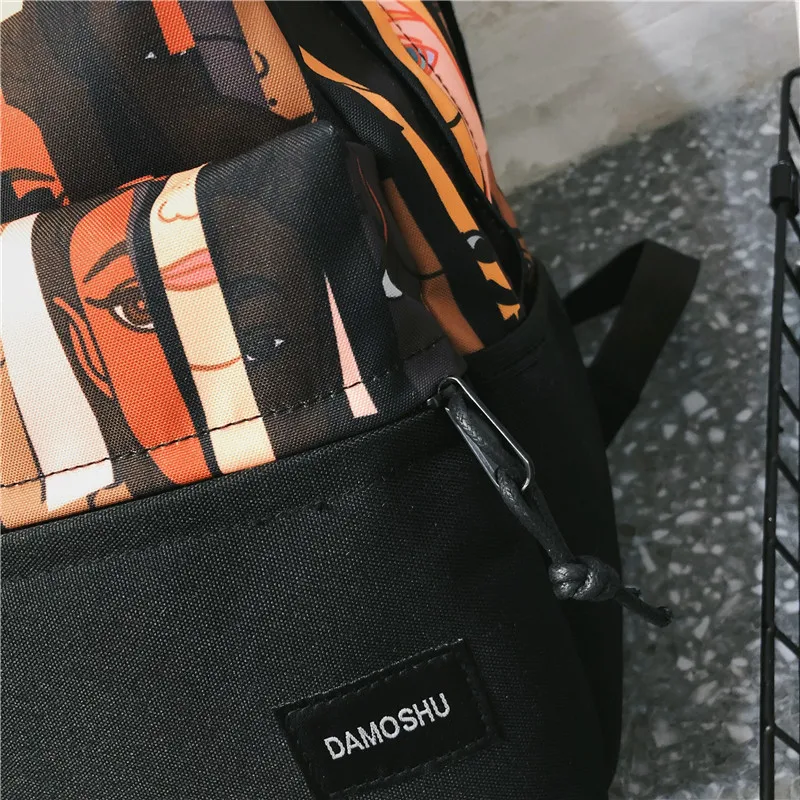 

Men women Schoolbag fashion trend personality women backpack simple Japanese high school students backpack 2021 NEW