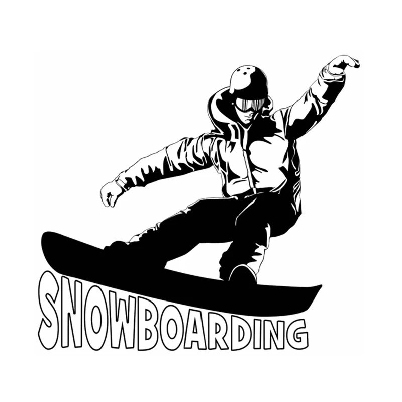 

Snowboarding Sticker Decal Skiing Ice Sports Posters Vinyl Pegatina Wall Decals Decor Mural Car Snowboarding Decal