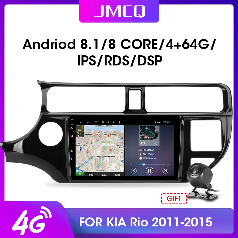 JMCQ 9 &quot4G + WiFi RDS 2din Android 0 автомобильный радиоприемник Multimidia видео плеер для KIA RIO K3