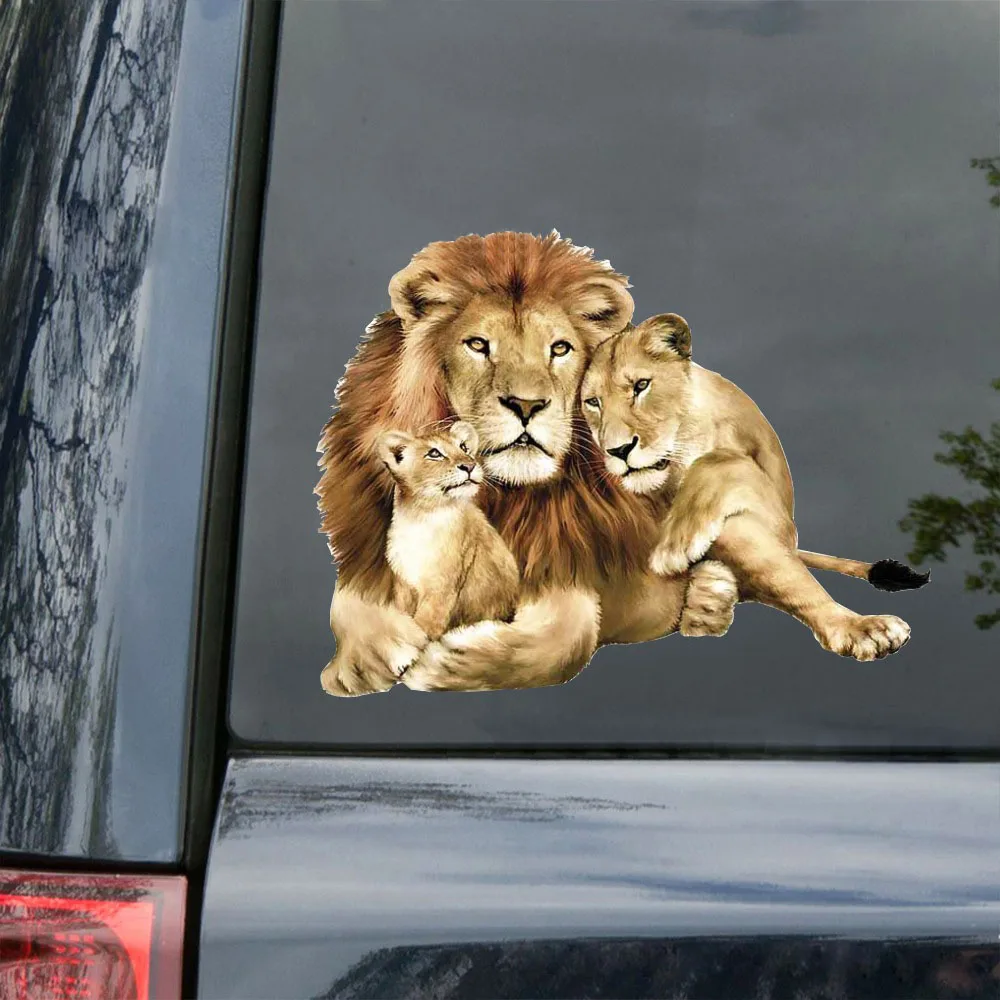 

Car Sticker Lion Totem Car Window Bumper Decal Vinyl Body Decoration Scratch Shape Sticker Accessories, ZWW0525, 23.7cm*18.1cm