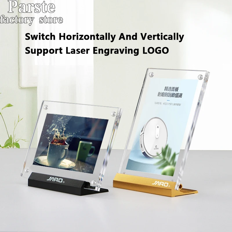 Сильный магнитный Настольный стенд из алюминиевого сплава, стол A5, брендовый Настольный знак, Цена A6, стоячий бренд, ценник для салона красоты