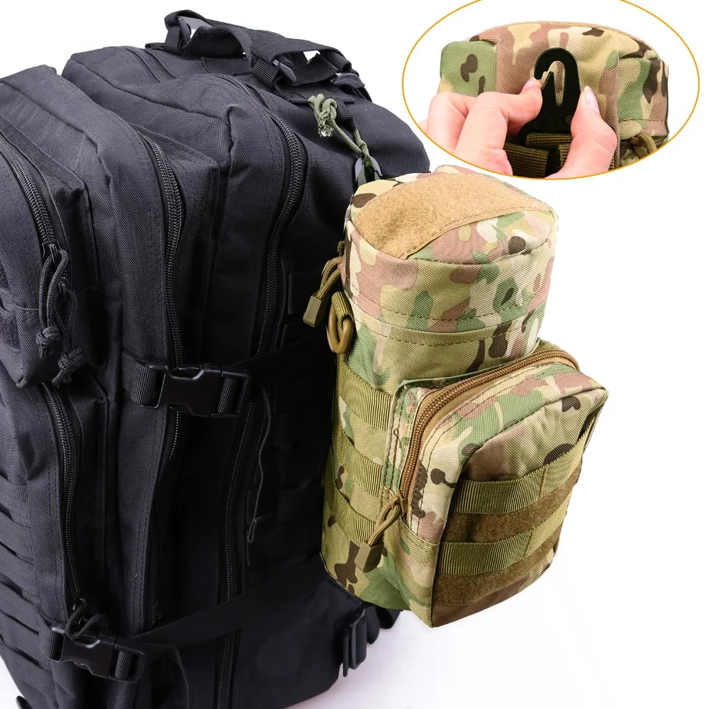 Тактический Чехол для бутылки с водой MOLLE, держатель, сумка для хранения, сумка-переноска с MOLLE, лямки для 1л, 32 унции, бутылка для воды