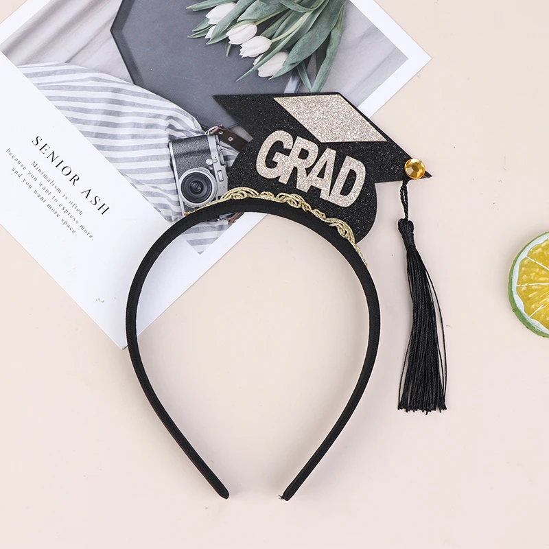 2 шт. Выпускной шляпа Мини с кисточкой на голову ободки для волос стильная повязка