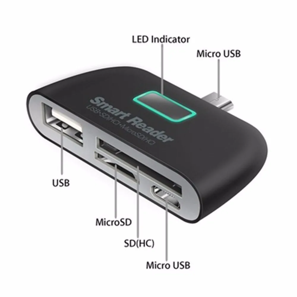 Устройство для чтения SD карт 2 в 1 USB 0 TF/Mirco SD|USB-хабы| |