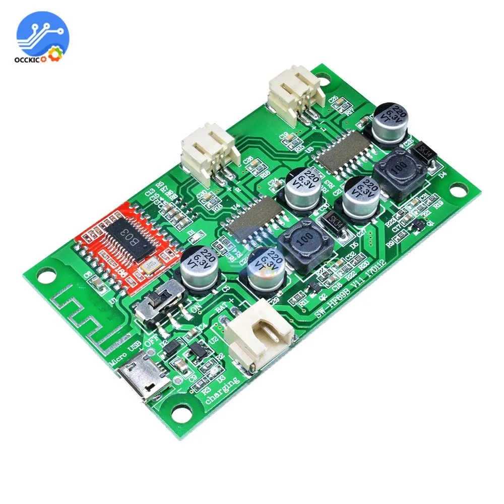 2 канальная цифровая стереомагнитола модуль платы усилителя 6 Вт + постоянного