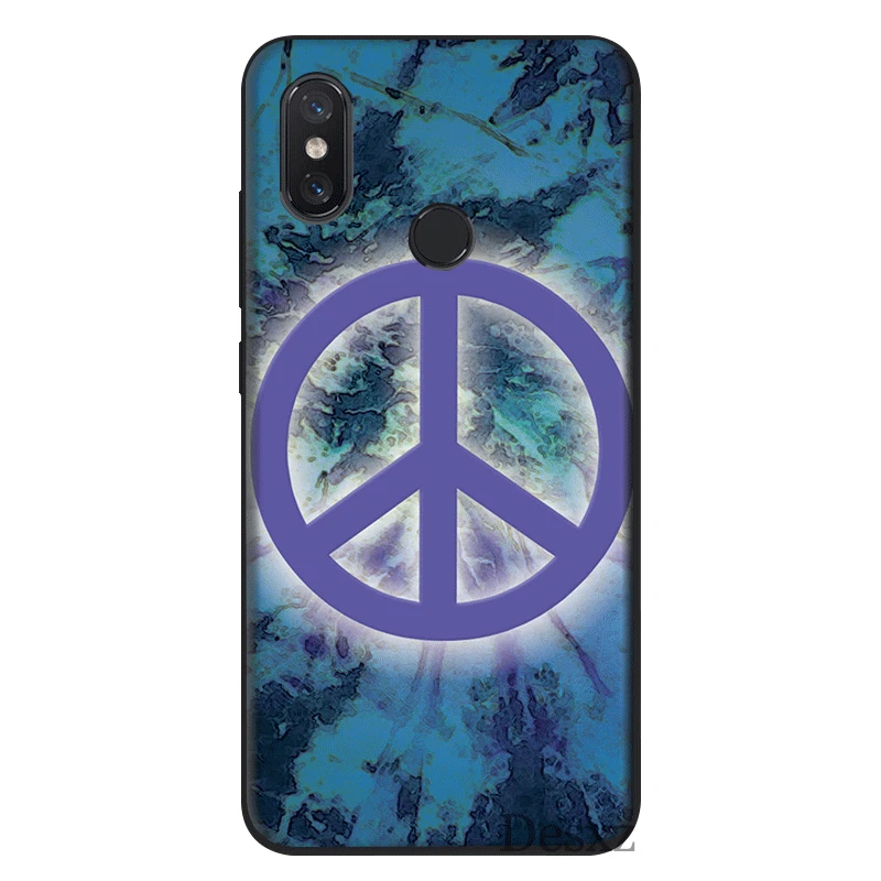 Чехол для мобильного телефона из ТПУ Redmi версия 4 4X5 6 7 Pro 5A Prime Cover Hippie Psychedelic Art Peace |