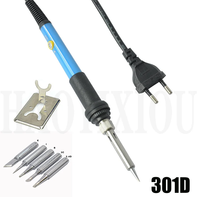 Электрический сварочный паяльник с регулировкой температуры и ручкой