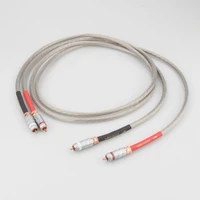 new high quality pair nordost odin 7n silver plated ofc copper rca audio interconnect cable rca extension cord