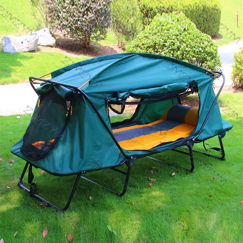 Billig Einzelne Aus-Boden Zelt Doppel-Schicht Anti-Sturm Reise Outdoor Zelt Verdickt Oxford Tuch Warme Wandern Camping Zelt