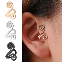 2021 new swirls ear cuff earrings for women girls animal snail fake piercing clip earrings clip on earring fashion jewelry gifts