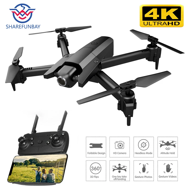 Глобальный Дрон 4K Дроны с камерой HD вертолет складной Квадрокоптер FPV X Pro VS E58 E520S