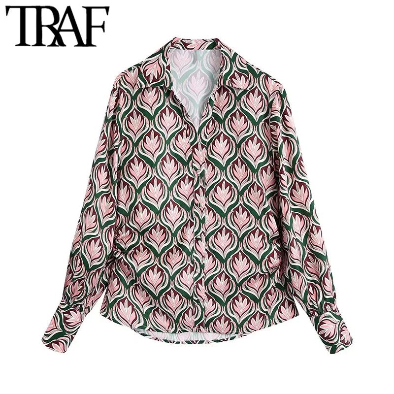 

Блузка Женская приталенная с длинным рукавом, на пуговицах