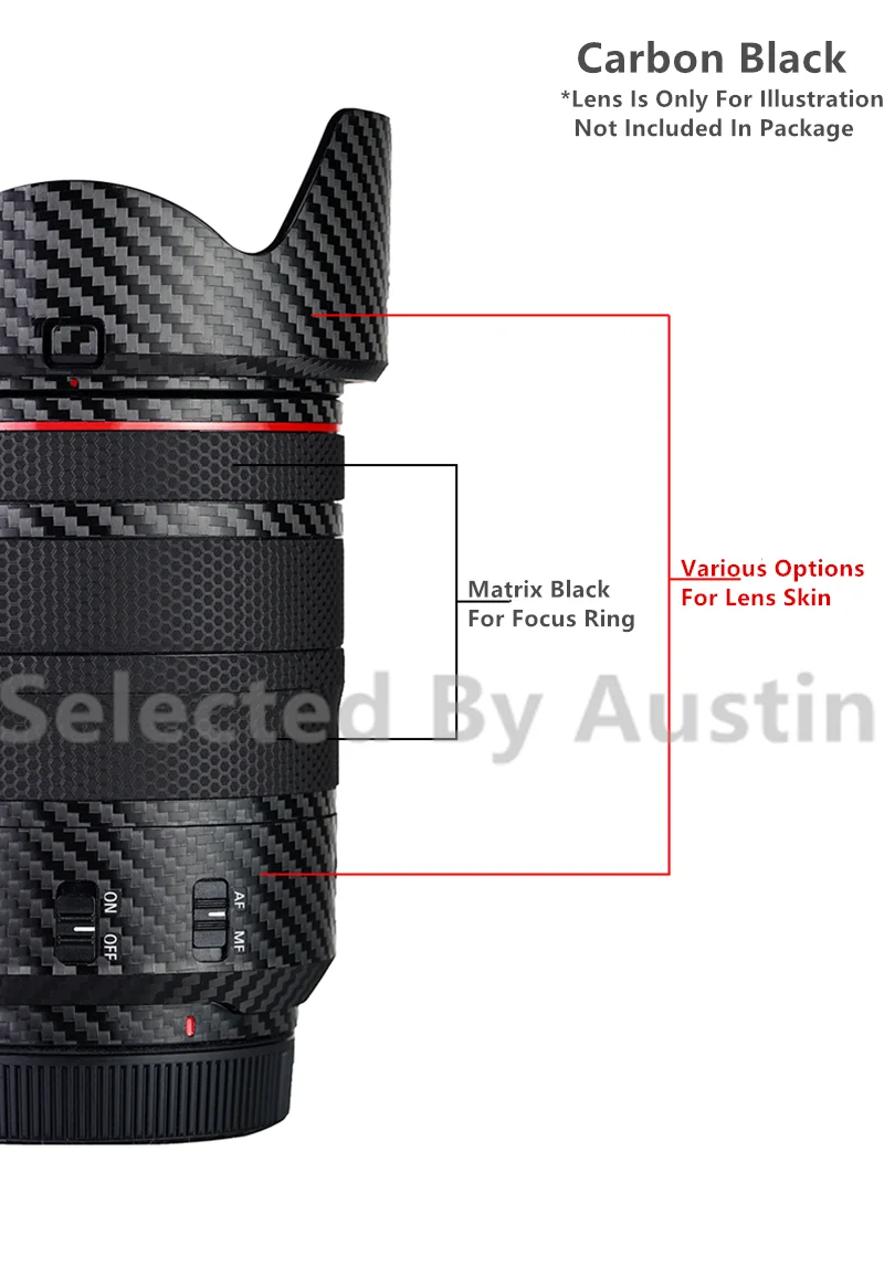 Наклейка для кожи объектива пленка Canon RF24 105 F4L IS USM Защита от царапин