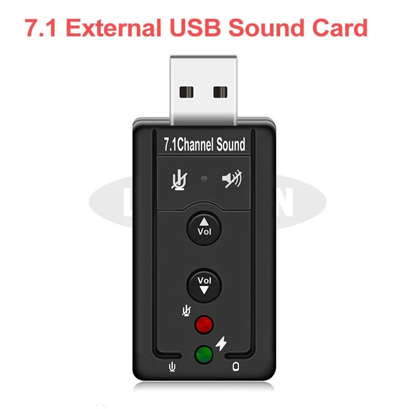 Звуковая карта Free Drive для микрофона 7 1 внешняя звуковая USB разъема 3 5 мм