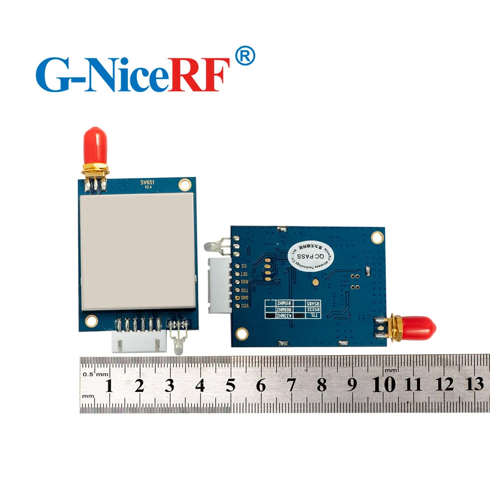 NiceRF- 2 шт./лот SV651 433 МГц TTL интерфейс 500 МВт 27 дБм беспроводной модуль