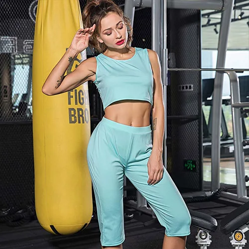 Female Sport Suit Women Fitness Clothing Wear Yoga Set Gym Jogging Suits Sportswear Running Leggings | Спорт и развлечения