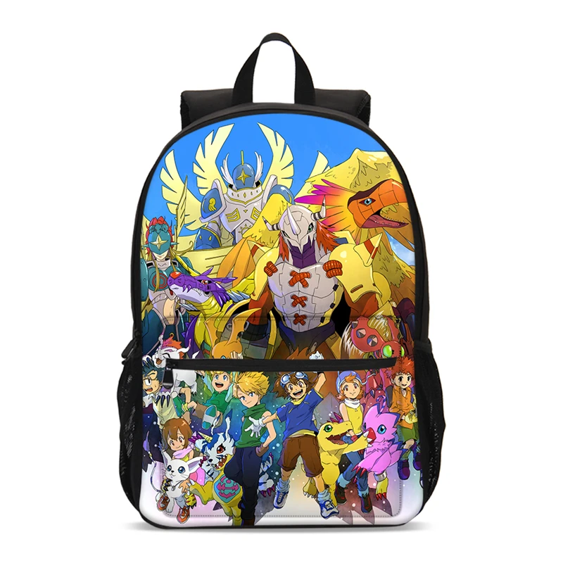 Рюкзаки для мальчиков и девочек с мультипликационным аниме цифровым монстром