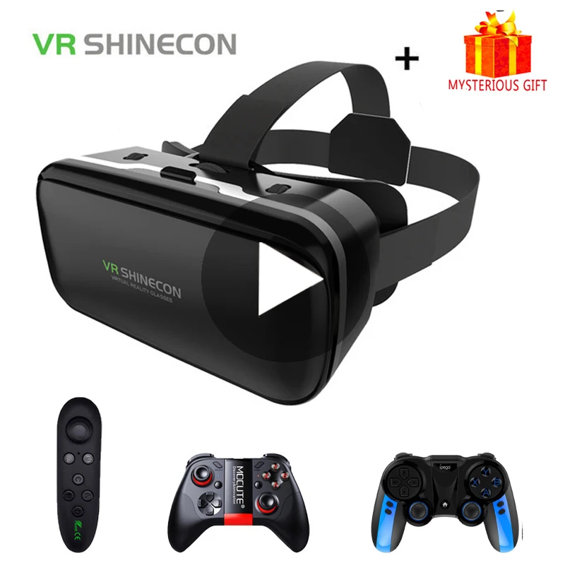 Shinecon-Gafas de realidad Virtual 3 D 3d, casco para iPhone, Android, teléfono inteligente, lente