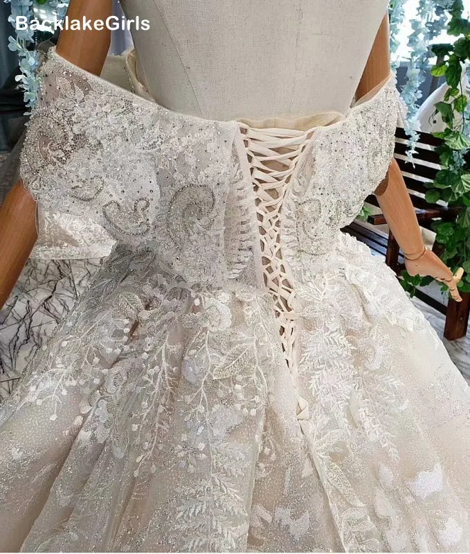 BacklakeGirls 2020 100% реальные фотографии Роскошные бальное платье Пышное свадебное