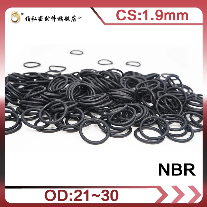 

Nitrile Rubber O-Ring 20PC/lot Black NBR Sealing CS1.9mm OD21/22/23/24/25/26/27/28/29/30mm O-Ring Seal Gasket Ring