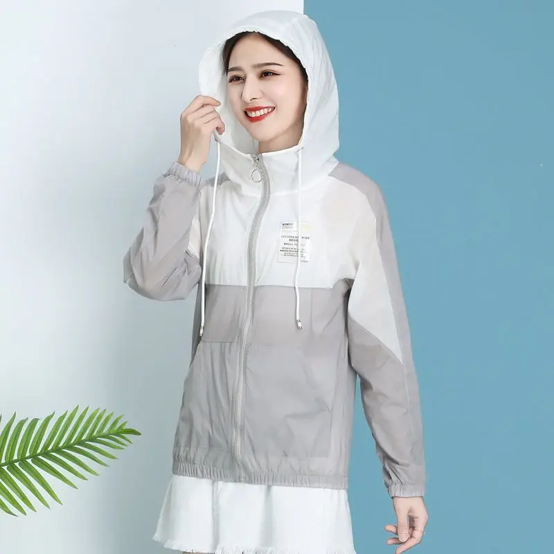 

Women's Sports Jacket Sunscreen Clothing 2021 Summer New Fairy Korean Loose Anti-Ultraviolet All-Match High-End Short Thin Coat