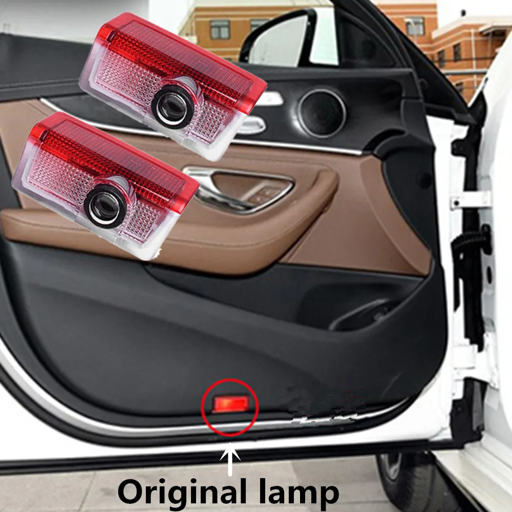 Светодиодные приветственные огни на дверь автомобиля логотип проектора для Mercedes