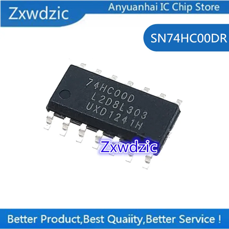 

10pcs 100% New Imported Original 74HC00 74HC00D SN74HC00DR patch SOP-14 logic IC chip
