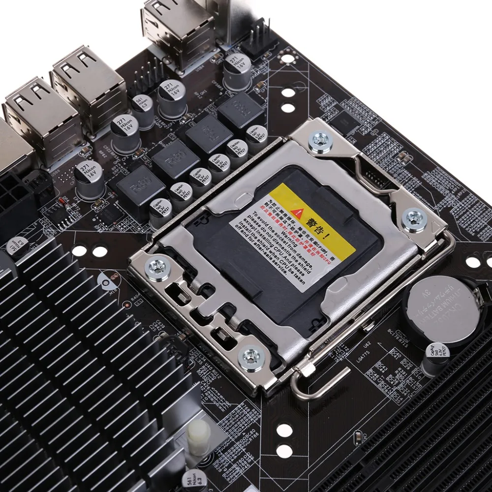 Deek-Robot X58 настольная материнская плата LGA 1366 Pin DDR3 компьютерная материнская плата для L/E5520 X5650 RECC без интерфейса msata