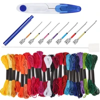 rorgeto cross stitch floss embroidery kit felting punch needle cross stitch tool diy sewing accessories tools punch needle kit