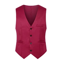 vestsmens vestwedding dresssteampunkmens jacketspring and autumn solid color vest button pocket decoration slim m 6xl