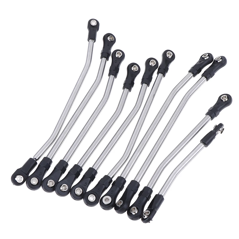 

Metal Steering Links with Plastic Tie Rods Ends for 1/10 Axial SCX10 II 90046 90047 90075 RC Crawler Car Parts