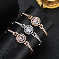 2021 new luxury vintage bracelet crystal for women charm bracelets bridal wedding fine jewelry gift