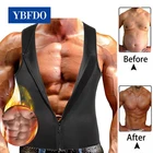 YBFDO Для мужчин талии тренер жилет пояс для похудения живота Body Shaper неопрена молния сверху сжигание жира на животе Для мужчин, для похудения, впитывает пот и корсет