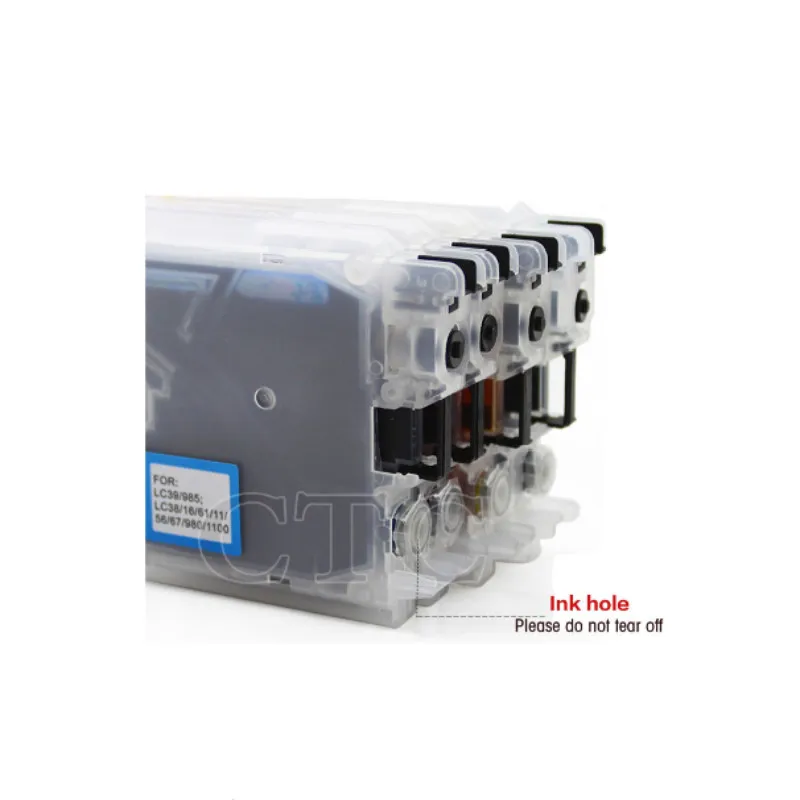 Compitalbe LC39 LC980 lc60 LC985 LC1100 многоразовый чернильный картридж для Brother MFC J220 DCP J315W J125 J515W