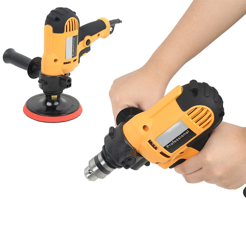 2 в 1 полировальная машина электрическая дрель 600 3000 об/мин уход за автомобильной